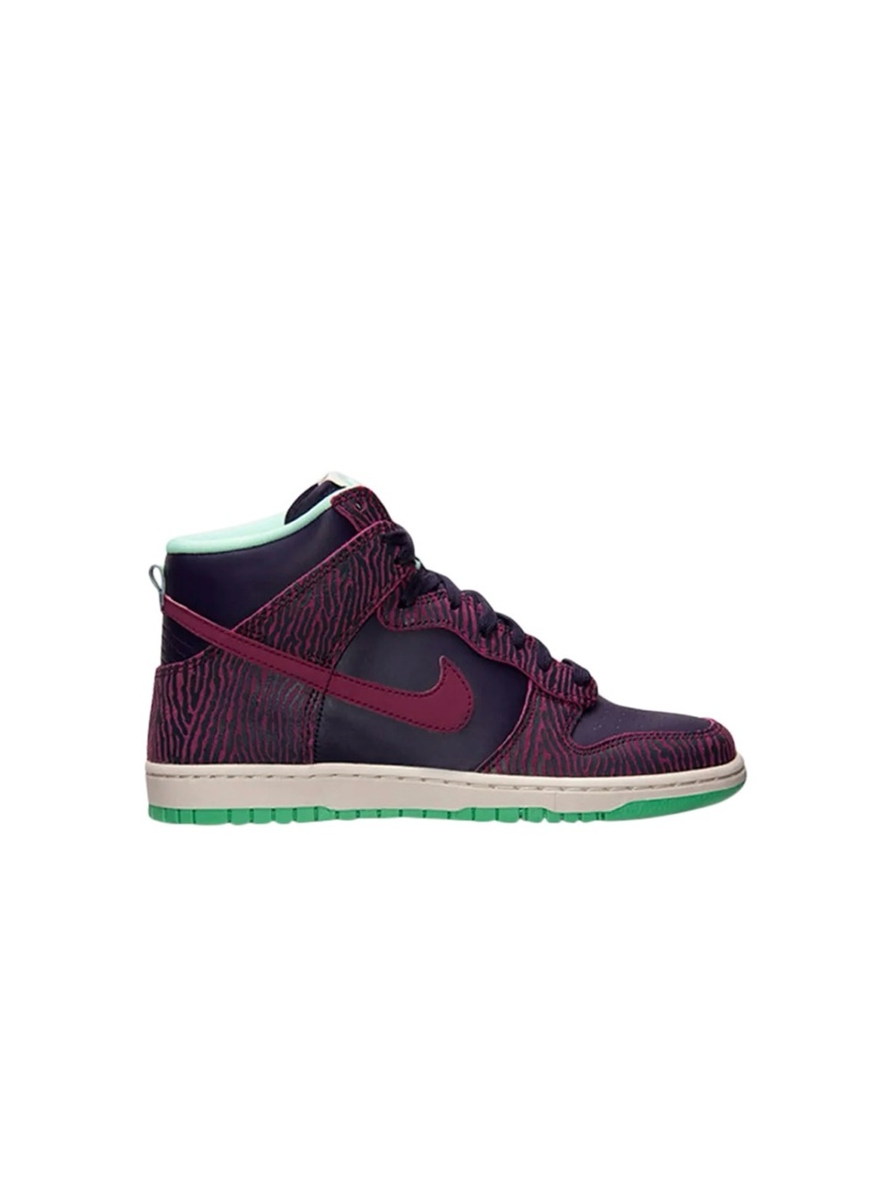 Nike‎ Dunk Hi Women's Size 8 Purple/ Animal Print x Patina Sneakers/Shoes